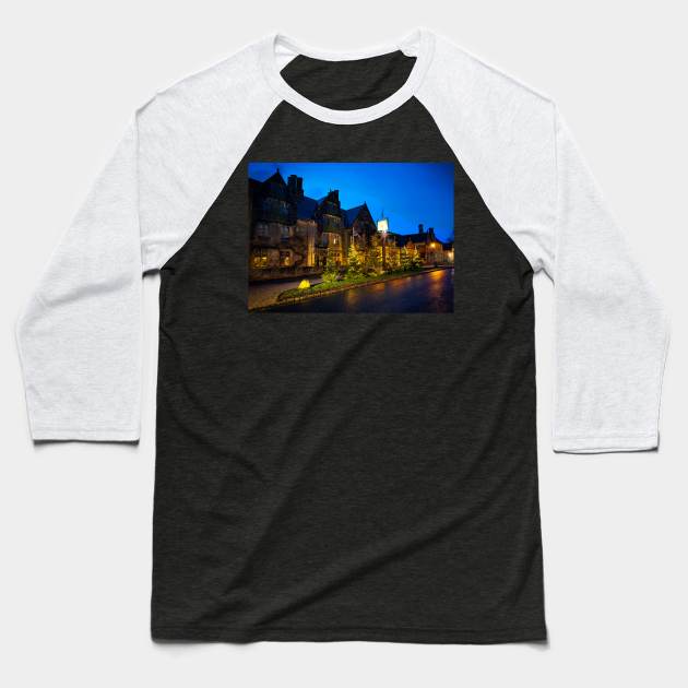 Lygon Arms Broadway Baseball T-Shirt by Graz-Photos